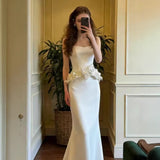 French Brao-Smeared And Lint-Faced Wedding Dress 2026 New Bridal Senior Engagement Dress Dress Fish Tail Welcome Yarn HZ0517