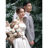 Brassed And Densate Light Wedding Dress 2026 New Bridal Wedding French Daily Can Wear Small Yarn Dress HZ0517