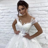 Direct Main Wedding Dress 2026 New Bridal Lace Word Shoulder-To-Shoulder Big Tail Wedding Dress HZ0517