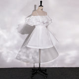 French-Style Stant-Faced Light Wedding Dress 2026 New Sensing Simple Shoulder Sling Bridal Engagement Certificate Small White Dress HZ0517