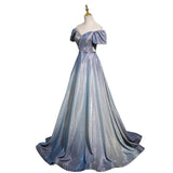 Starry Sky Gradient Evening Dress Female New Host Dignified Atmosphere Adult Ceremony Annual High-End Light Luxury Niche Vocals HZ0517