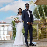 Fishtail Wedding Dress 2026 New Temperament White Waist-To-Shoulder Tail African Bride Wedding Dress To Go Out To Greet Skirt HZ0517