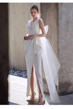 French Hepburn Light Luxury Wedding Bride Go Out Yarn Simple Temperament To Welcome The Famous Banquet Dinner HZ0517