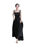 Korean-Style Stirling Simple Evening Dress Hepburn Style Banquet Temperament Studio Theme Couple Take Pictures Of Light Wedding Dress HZ0517