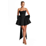 Solid Color Thromboise Light Wedding Small Small Small Party Birthday Repair Sexy Small Dress HZ0517
