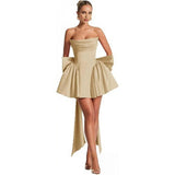 Solid Color Thromboise Light Wedding Small Small Small Party Birthday Repair Sexy Small Dress HZ0517