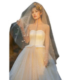 French Bra-Smeared And Light Wedding Dress New Retro-Scented Wedding Dress Dress Dress HZ0517