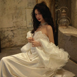 French Fish Tail Light Wedding Dress Bridal Breasts High-Level Travel Photography Small Personality Lace Wedding Morning Robe HZ0517