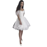 2026 New Light Wedding Dress Shoulder Super Fairy Thin Princess Fluffy Skirt Go Out To The Sausen Travel Wedding Dress HZ0517