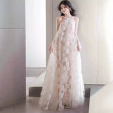 Fairy Morning Robe Bride Light Luxury Niche Light Wedding Dress Morning Shoot Sensian High-End Lace Dress Sweet HZ0517