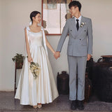 French Light Wedding Dress 2026 Spring New Bride Simple Sling Bow Set Of Engagement Dress HZ0517