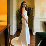 French Brao-Smeared And Lint-Faced Wedding Dress 2026 New Bridal Senior Engagement Dress Dress Fish Tail Welcome Yarn HZ0517