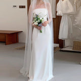 French Bra Light Wedding Dress 2026 New White Densate Wedding Dress Dress Bridal Yarn HZ0517