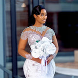 Lace Tail Wedding Dress 2026 African New Bride Wedding Wedding Dress Dress Dress HZ0517