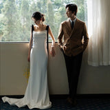 Hanging Belt Light Wedding Dress 2026 New French Vertine Bridal Wedding Dress HZ0517