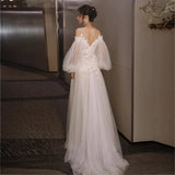 French Light Wedding Dress Bride 2026 New Temperament Welcome Yarn Travel Dress Super Fairyen Small Tail Yarn HZ0517