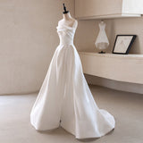 The Linden Wedding Dress 2026 New Bridal Simple Sen System Super Fairy Out Yarn Temperament Thin French Breast-Shape Dress HZ0517