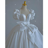 French-Style Denstalt Main Wedding Dress 2026 Spring New Bridal Temperament Dingy Noodles Small Heavyweight Tail Wedding Dress HZ0517