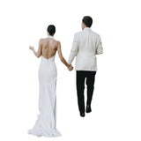 2026 New Bridal Wedding Dress Simple Trend White Vertiny Welcome Dress Female Fishtail Shot Light Wedding Dress HZ0517