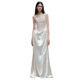 2026 French Brading Evening Dress Bridal Small Extravagant Fascirepe Go Out Yarn Heavy Industry Pearl Light Wedding Dress Dress Dress HZ0517