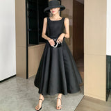 Small Dress Woman 2026 New Banquet Temperament Hepburn Style Party Temperament Elegant Thin Dress HZ0517