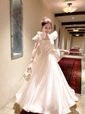Fairy French Fascery Evening Dress With Dress Female Student Art Show Host Adult Ceremony Sexy Thin HZ0517