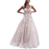 Shoulder Wedding Dress Woman 2025 New Lace Large-Size Fashion Retro Round Collar Small Tail Bride HZ0517