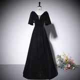 Black Evening Dress Women 2026 New Banquet Noble And Elegance Show Skinny Sexy Annual Meeting Host Summer HZ0517