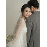 2026 Bride's New Exterior Out Of The Syarsen Family Travel Shot Super Fairy Simple Tail White Thin And Light Wedding Dress HZ0517