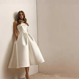 Temperament Light Wedding Dress 2026 Spring New Breast-Skinny Sweet Bridal Dress Woman HZ0517
