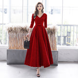 Silver Gray Evening Dress Women 2026 New Banquet Performance Temperament Long Birthday Dress Can Usually Be Worn HZ0517