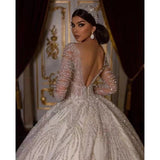 Bridal Wedding Dress Luxury Tailed Wedding Dress V-Neck Temperament High-End Bare Back Sexy Wedding Dress HZ0517