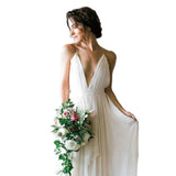 Bohemian Light Wedding Dress 2026 New Fairy White Sling Sexy Dew Back Honeymoon Holiday Outdoor Wedding HZ0517