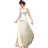 Bride Morning Robe Dress Women 2026 Spring New Breast-Wearing Small Temperament Banquet Travel Wedding Dress HZ0517