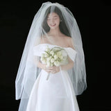 One-Word Shoulder-Swear-Faced Light Wedding Dress Bride Engagement Simple Thin Welcome Siesen Family Travel Shoots Out Yarn Evening Dress Woman HZ0517