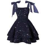 Shiny Liangli Short Back School Festival Dress 2026 Fine Shoulder Belt Short Ball Dresses Bow Cocktail Dress HZ0517