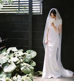 Wedding Dress 2026 New Travel Simple Fishtail Outdoor Lawn Wedding Bride Go Out French Light Wedding Dress HZ0517