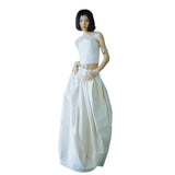 Simple Light Wedding Dress Bride Bras Two Sets Of Temperament Dress Light Luxury Small Group Of People Shooting Yarn Dress HZ0517