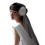 French Light Wedding Dress Bridal Girl Flower Studio Dress Morning Dress Daily Certificate Registration Small White Dress HZ0517