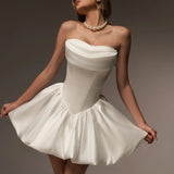 Breast-Shape Wedding Dress Woman 2026 New Bride Wedding Yarn Light Luxury Skirt Temperament Travel Simple Niche HZ0517