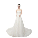 Lace A Swing Wedding Dress 2026 New Bridal Simple Bosom Design Small Tail Light Wedding Dress HZ0517