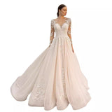Perspective Light Wedding Dress 2026 New Bridal Simple Lace Sexy Slimming Small Tail Soft Yarn HZ0517