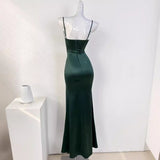 Dress 2026 New Ribbon Slings High-Opened Ass Fishtail Dress HZ0517