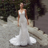 New Bridal Dress White Sexy Bare Sling Light Wedding Dress Small Tail Wedding Dress Female HZ0517