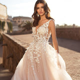 French Style V-Neck Light Wedding Dress 2026 New Shawl Bride In The Wedding Dress To Shoot The Outside Scene Fairy Body HZ0517