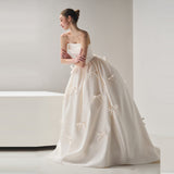 French-Style Stated Wedding Dress 2026 New Simple Bosom Thin Princess Ponpong Skirt Maid Wedding Light Wedding Dress HZ0517
