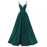 International Station Ebay Banquet Evening Dress V-Neck Sling 2026 Long Sling Party Bridesmaid Dress Girl HZ0517