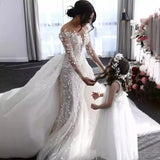 2026 New Fishtail Wedding Dress Bride One-Word Wedding Trip Engagement High-End Luxury Heavy Industry Tail HZ0517