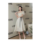 Evening Dress Women 2026 New Spring Temperament Long-Term Host Dress Engagement Light Evening Dress HZ0517