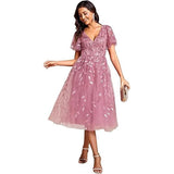 Dress Dress 2026 New Deep V Sexy Banquet Evening Dress Brides Wedding Bridesmaid Dress Fashion HZ0517